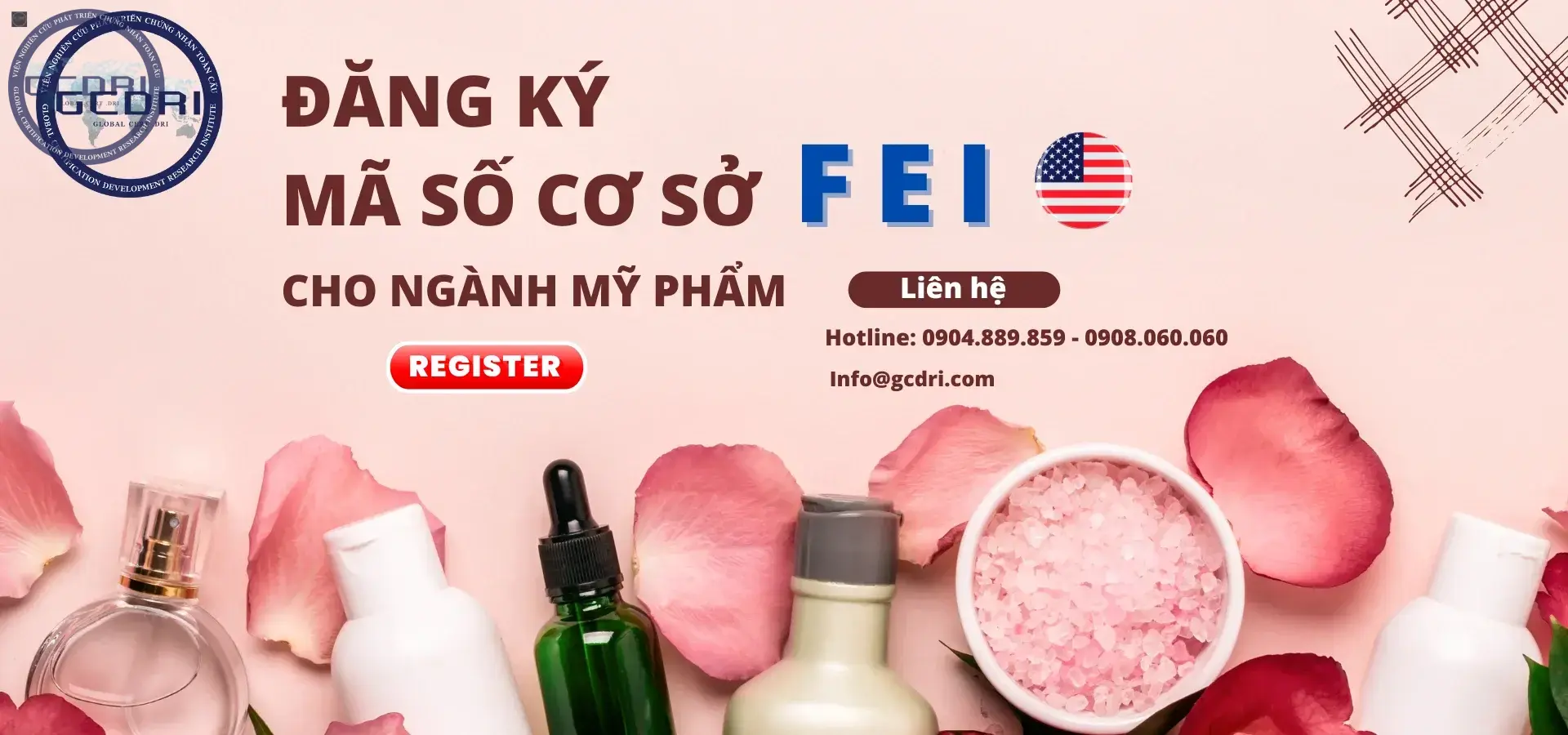 Đăng ký mã số cơ sở FEI cho ngành Mỹ Phẩm