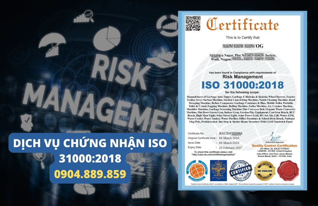 Chứng Nhận ISO 31000: Quản lý rủi ro hiệu quả cho tổ chức